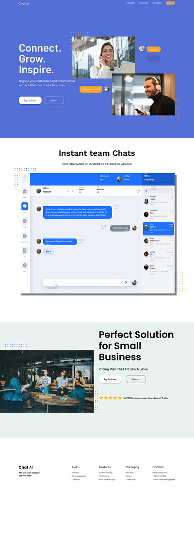 Chat AI branding chatai design figma graphic design ui