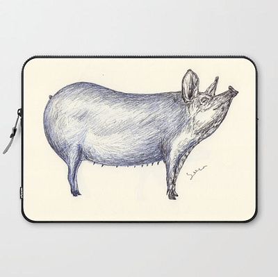 Ballpen Pig 🐷 🐽 🐖 ballpen design drawing illustration pig pigs sketch society6