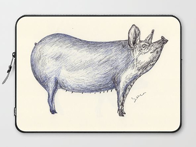 Ballpen Pig 🐷 🐽 🐖 ballpen design drawing illustration pig pigs sketch society6