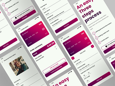 Credit card checkout Daily UI challenge Day 2 #dailyui #dailyuic dailyuichallenge mobiledesign ui ux webdesign
