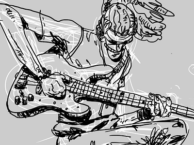 Bass band banda bass character colors digital illustration music música photoshop player