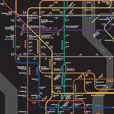 Branding for NYC Subway Centennial branding cards graphic design maps navigation poster rebranding subway