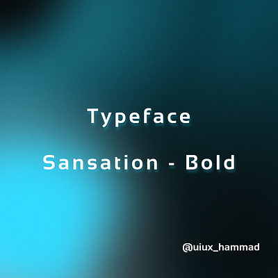 Sansation - Bold Typeface adobe xd android best fonts branding cards design designers figma font styles fonts graphic design illustration logo posters typeface typography ui uiux web design