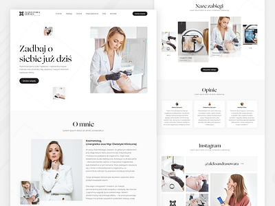 Aleksandra Suwara - Redesign concept beauty cosmetics cosmetology design redesign studio ui ux website