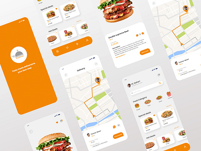 Food delivery mobile app app desing design food delivery graphic design illustration ui
