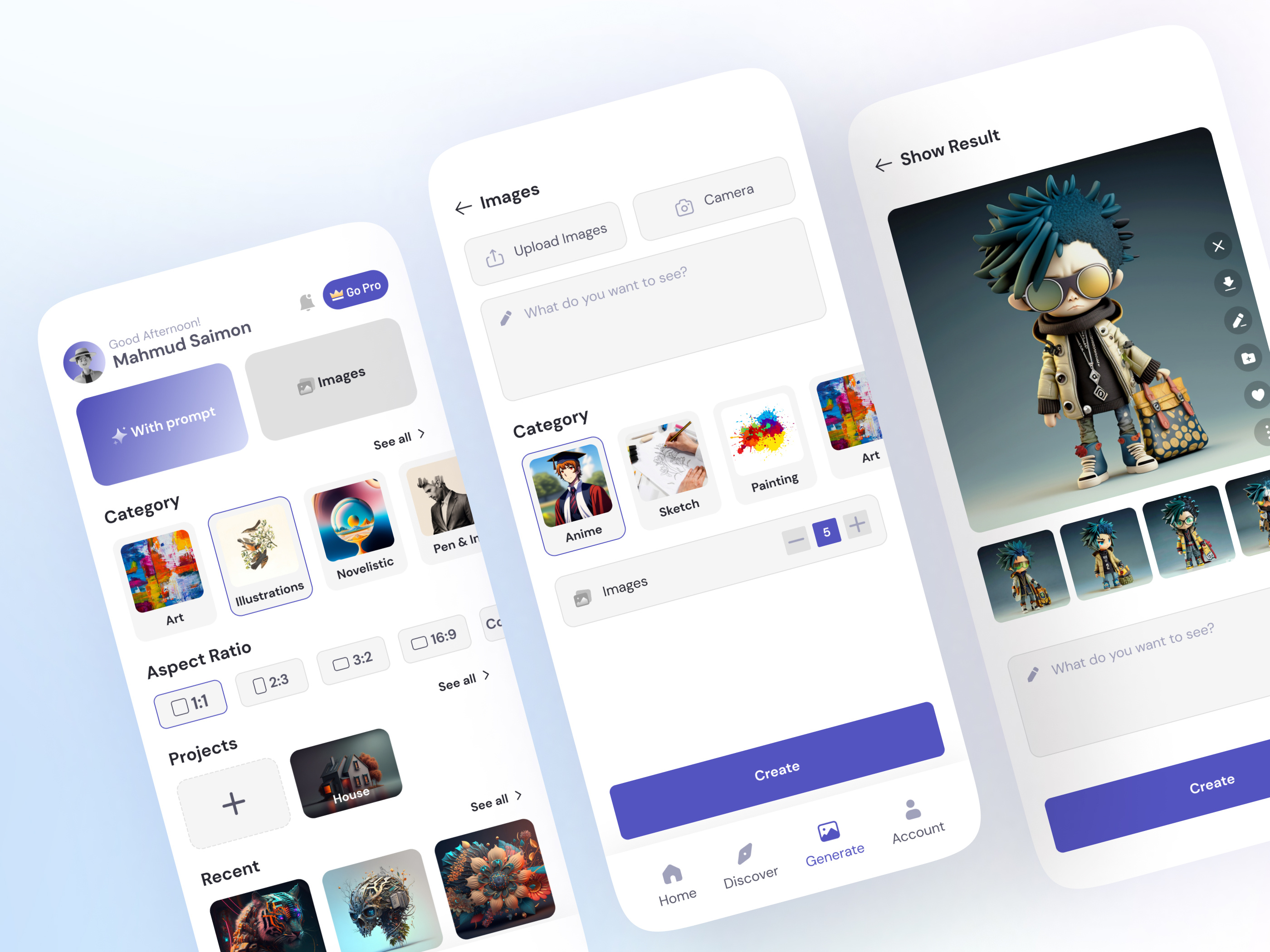 Generative Image AI App by Asiq M. for Netro Systems on Dribbble