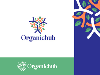 OrganicHub Logo abstract brand design branding logo logo inspiration logo mark organic