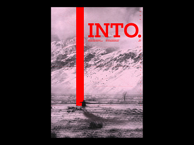 INTO /427 clean design modern poster print simple type typography