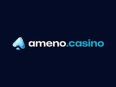Ameno Casino Logo betting blockchain brandbook branding casino casino games casino logo crypto casino crystall font gambling game gaming icon lettering logo logotype online casino symboll wager
