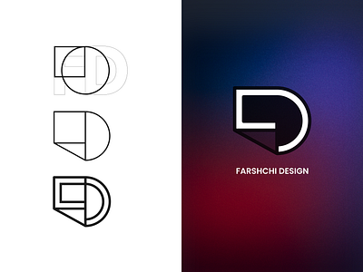 Farshchi Design Logo arab architect brand branding branding strategy color illustration logo