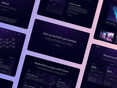 Fusion ✤ SaaS Template business company dashboard design home page landing page modern design saas saas landing page saas product saas website saas website design startup typography ui ux web web design website website design