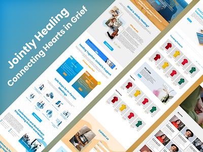Jointly Healing - Connecting Hearts in Grief banner branding design graphic design illustration logo ui uiux ux web design