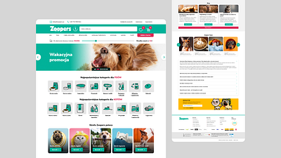 Zoopers - homepage animal animals design ecommerce figma pet shop product product design prototyping ui