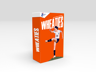 Niece on Wheaties Box cereal mockup soccer wheaties