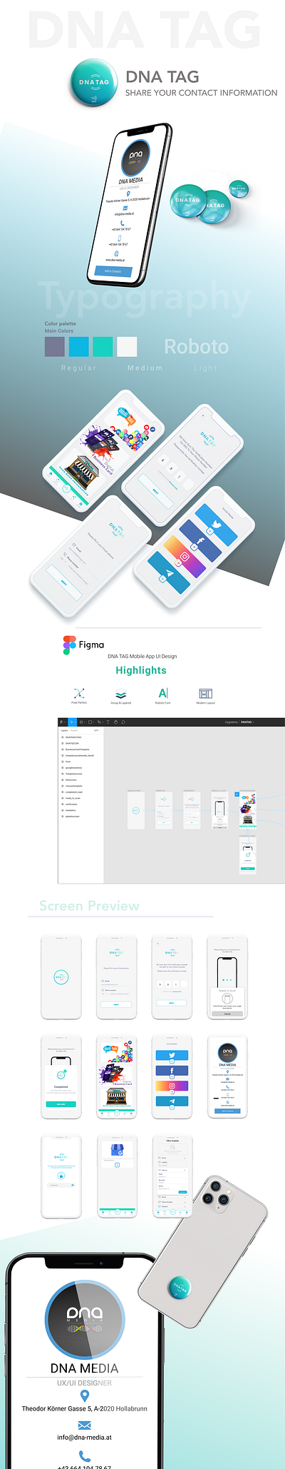 DNA-TAG App Work adobe design figma graphic design sketch ui ux vector