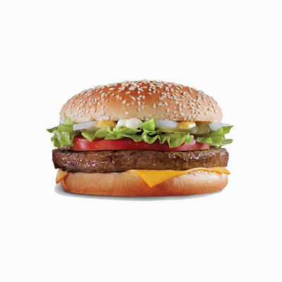 Classic deluxe burger animation design illustration motion graphics vector