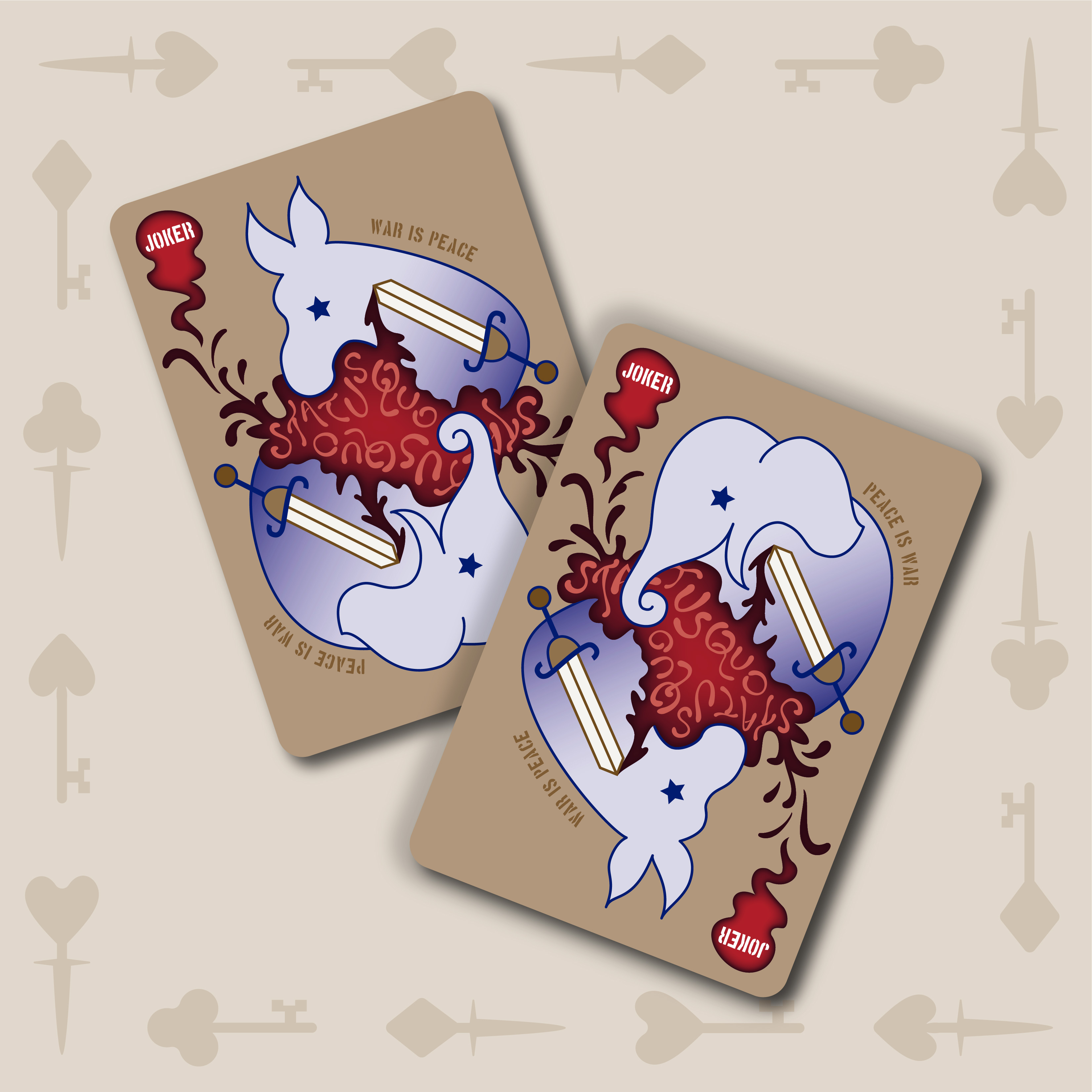 "TRUTH" 1984 Playing Cards illustration vector