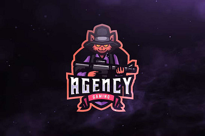 Agency Gaming Sport and Esports Logos agency agency game branding design esport game gaming graphic gun illustration logo logos mascot mascot gaming mascot logo sport template templates ui vector