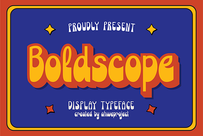 Boldscape - Retro Display Typeface futuristic