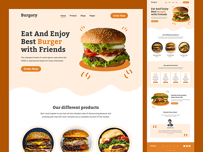 Food (Burger) web ui design burger web ui clean web ui food web ui food website design latest web ui moder ui modern web ui new burger website new web ui new website design web ui web ui ux website design