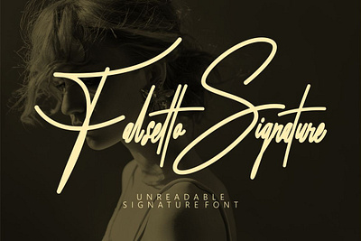 Free Signature Font - Falsetto Signature autograph font brush calligraphy casual font cricut font embordery font lettering font logotype modern font professional stylish font typography wordmark font