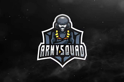 Army Squad Sport and Esports Logo animation anubis army army squad branding character design esport game gaming graphic graphic design logos motion graphics sport squad template