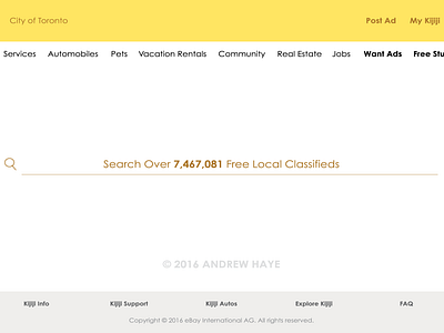 Kijiji Redesign (2016) branding design graphic design minimal redesign ui web web design web ui