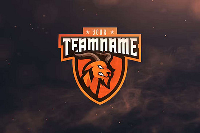 Goat Sport and Esports Logos branding design esport game gaming goat graphic graphic design icon illustration logo logos sport team teamname templates