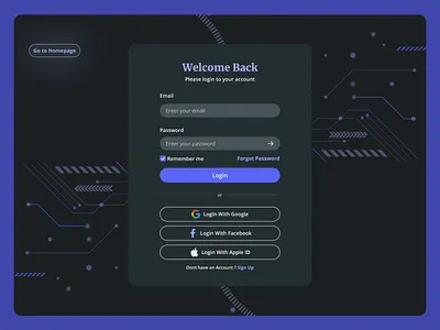 Login Page Cyber Security Website app clean cyber cyber security dark darkmode design digital glassmorphism minimalist modern ui ux web