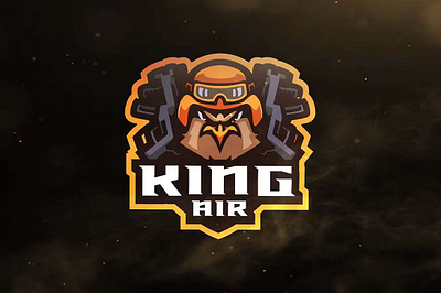 King Air Sport and Esports Logos air branding design esport game gaming graphic graphic design illustration king king bird logo logos sport team team name