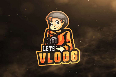 Lets Vlogg Sport and Esports Logo camera character design esport game gamer gaming graphic illustration lets lets vlogg logo logos sport templates vlogg