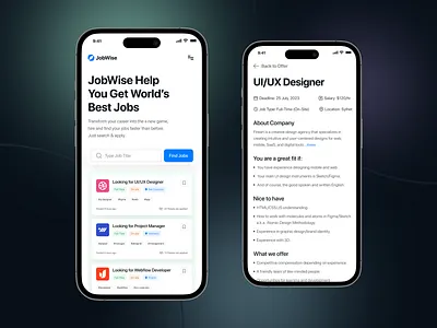 Job Finder Website Mobile Responsive hello dribbble hiring platform job job finder job listing job portal job search mobile product design recruitment remind remind creative responsive typography ui ux vacancy web design website responsive work finder