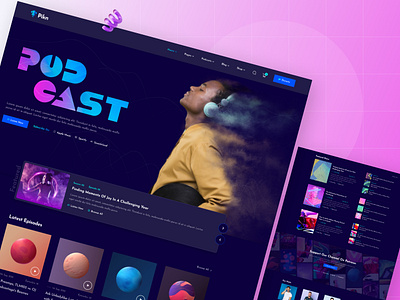 Goca - Podcast Theme angular audio creative design entertainment envytheme multimedia musician podcast ui design ux design vlogs