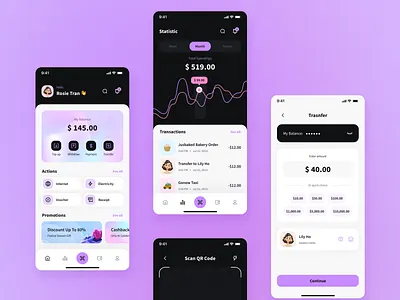 Payme E-Wallet Mobile App app e wallet ewallet app mobile app mobile payment onboarding pay payment scan scan qr code statitics top up transactions transfer ui ui design uiux uiux design uxui withdraw