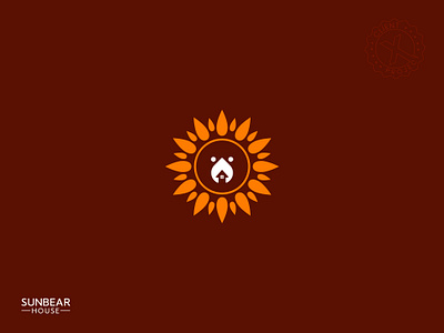 Sunbear House | Sun Logo | Bear Logo | Home Logo bear brand identity branding color corporate logo creative design game gaming home logo logo logotype minimal modern professional sun typography viral wordmark