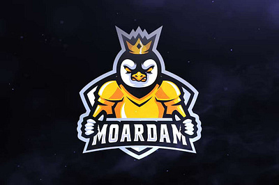 Penguin King Sport and Esports Logos design esport game gaming graphic illustration king logo logos moardam name penguin penguin king sport team team game