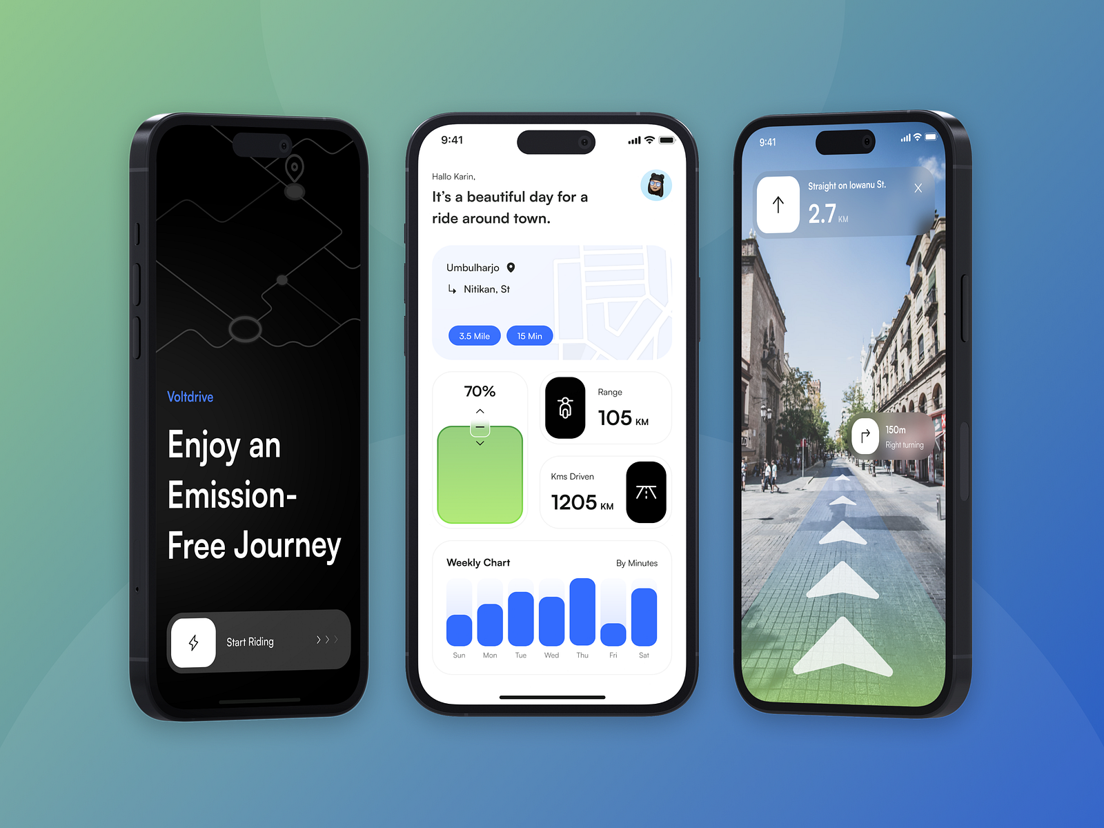 Voltdrive Electric Motor Mobile App by Nabila Al Khonsa for Nebula