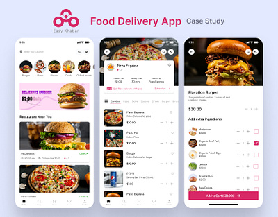 Food Delivery App Design app food delivery app design ui
