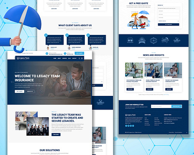 Legacy Team Insurance, US | UI/UX Design and Development design ui website