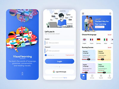 Language Learning App by Codeflash Infotech LLP on Dribbble