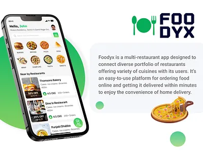 Foodyx- Food delivery app app design branding design graphic design illustration logo typography ui ux