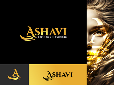 Ashavi Logo Design ashavi bangladesh brand identity branding fashion logo graphic design logo logo design luxury logo vect art
