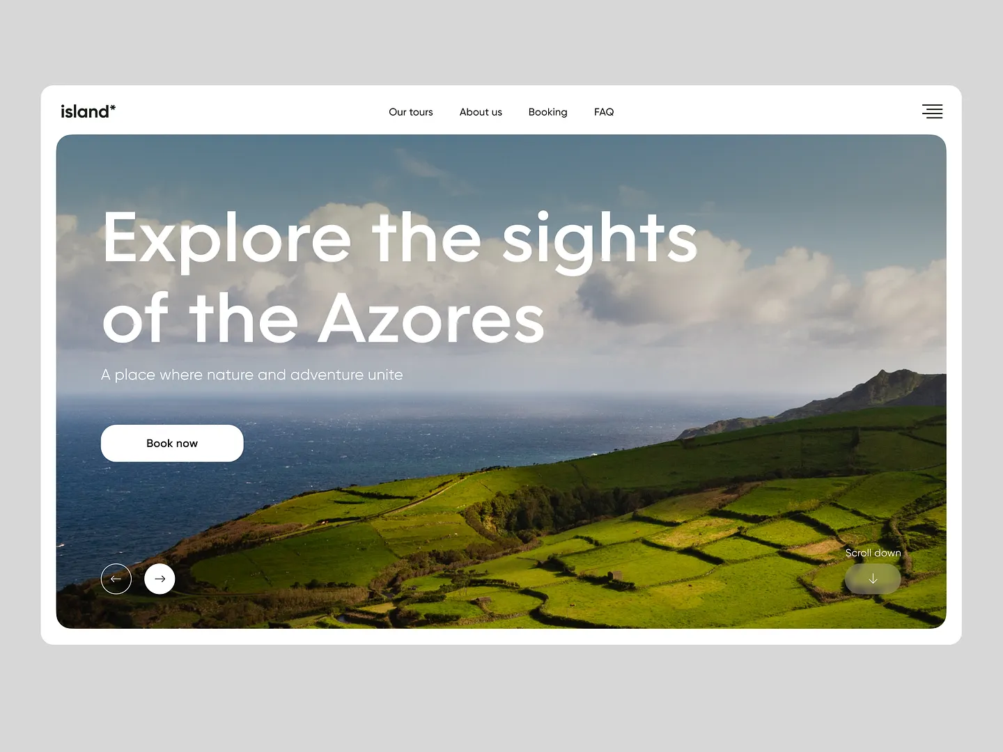 Stunning Travel Booking Website Design for the Azores