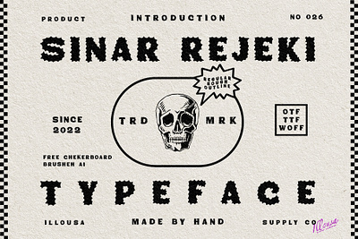 Sinar Rejeki Typeface | Black Letter Hand Drawing blackletters branding design graphic design hand drawing hand writing horror font illustration logo typeface typography vector