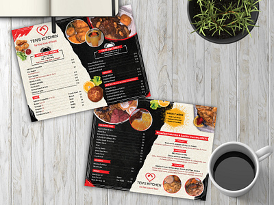 Menu Card advertisement booklet branding brochure catalogue design flyer graphic design illustration menu card ui