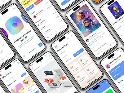 Tramkam Mobile KIT app design kit lightmode mobile template tramkam ui