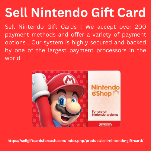 Sell Nintendo Gift Card by sellgiftcardsforcash on Dribbble