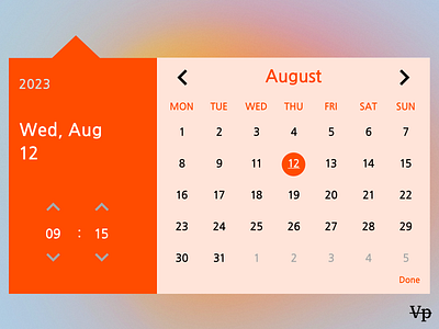Date Picker UI Design app dailyui design figma ui ux uxdesign