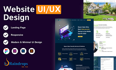 Website UI/UX Design branding devlopment graphic design illustration logo ui vector websitedesign