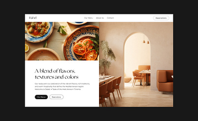 Babel: A Culinary Journey dailyui design digital landing landing page restaurant ui uidesign uiux ux web web design website